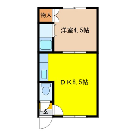 シェレナ住吉１１の物件間取画像